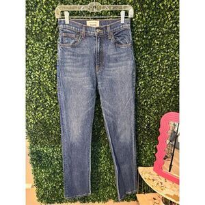 Reformation Liza High Rise Straight Jeans in Laguna 25